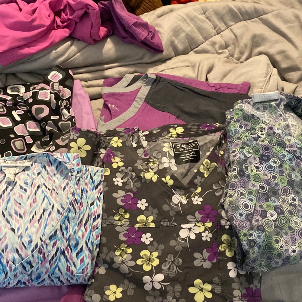 Scrub tops $5 a piece